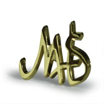 Gold Die Stamped Badge