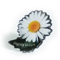 Dignity in care printed Stamped Badge