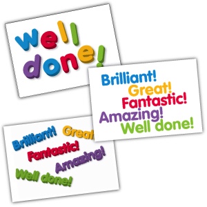 well done postcard - rewarding school children